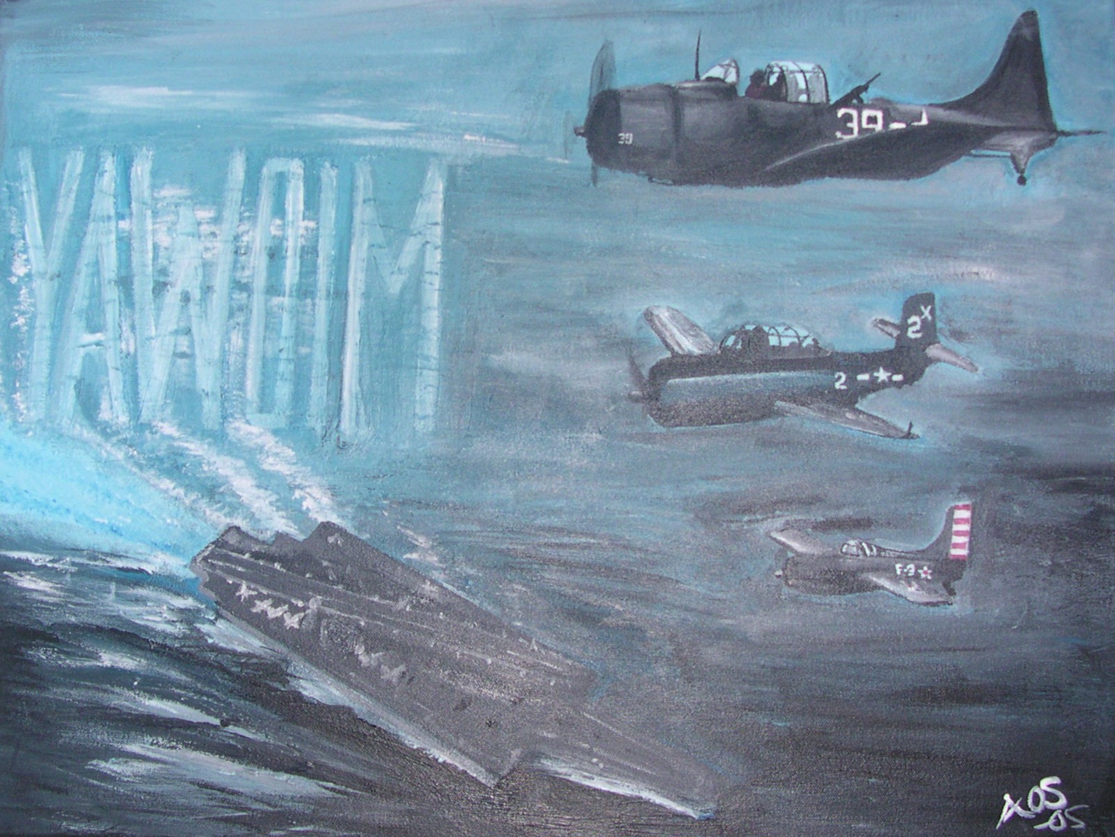 1599x1200 Battle Of Midway By Holyhesus - Battle Of Midway Painting