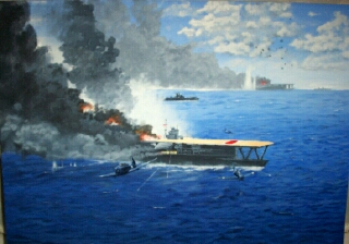 320x224 Battle Of Midway By Tompug - Battle Of Midway Painting
