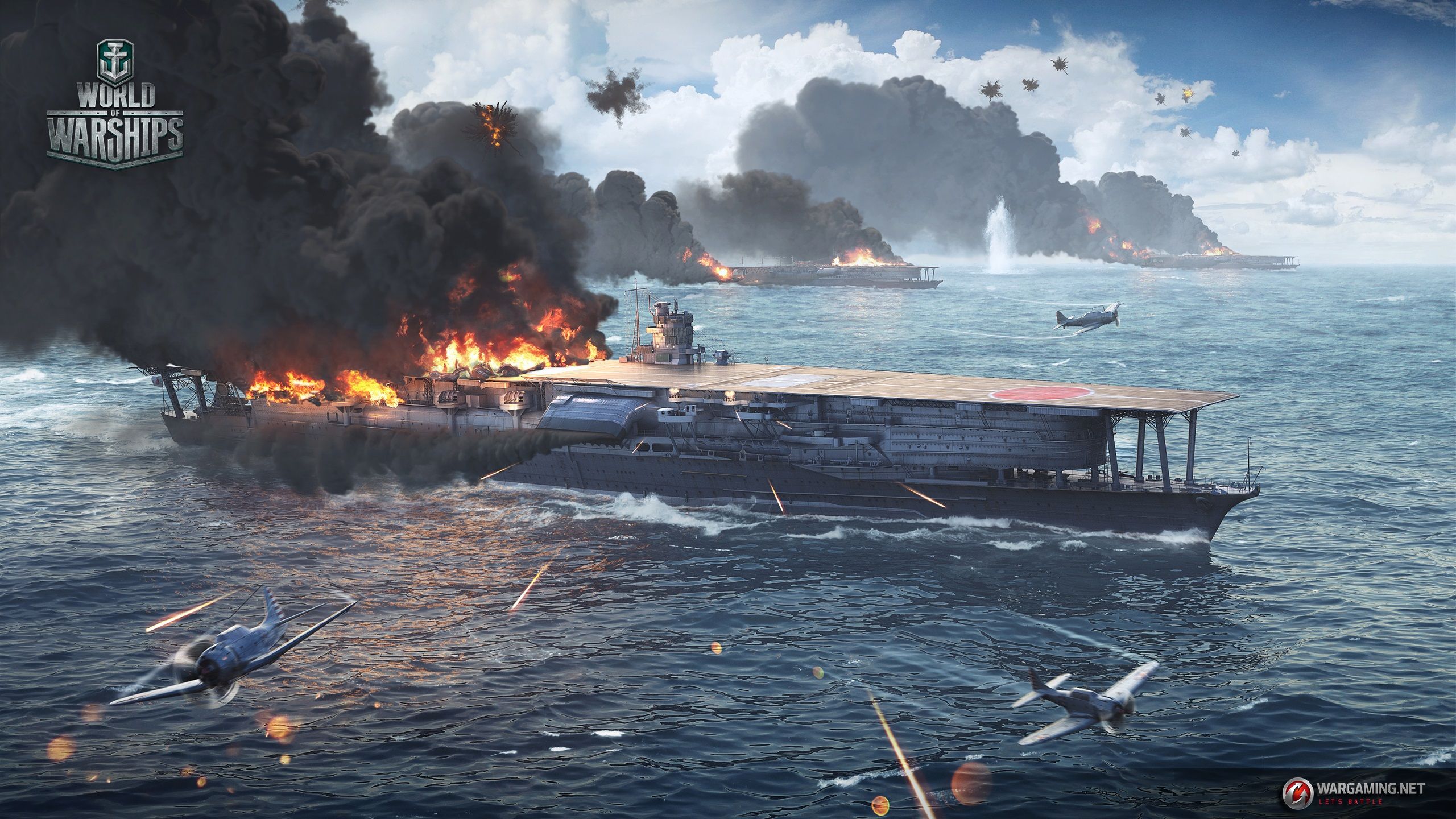 2560x1440 Midway - Battle Of Midway Painting
