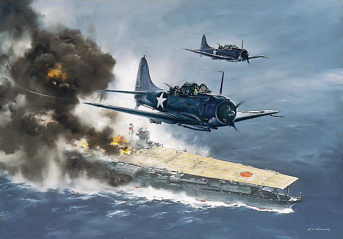 700x489 Midway 70 Years Later Forces Engaged 4 June 1942 Steeljaw Scribe - Battle Of Midway Painting