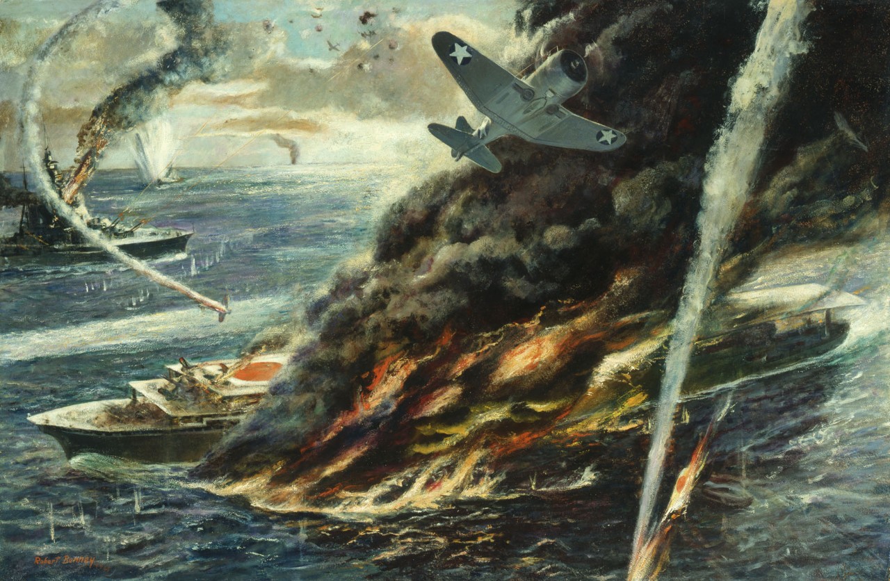 1280x836 The Battle Of The Coral Sea's 75th Anniversary Intelligence - Battle Of Midway Painting