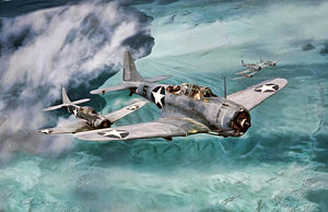 300x194 Battle Of Midway Art Fine Art America - Battle Of Midway Painting