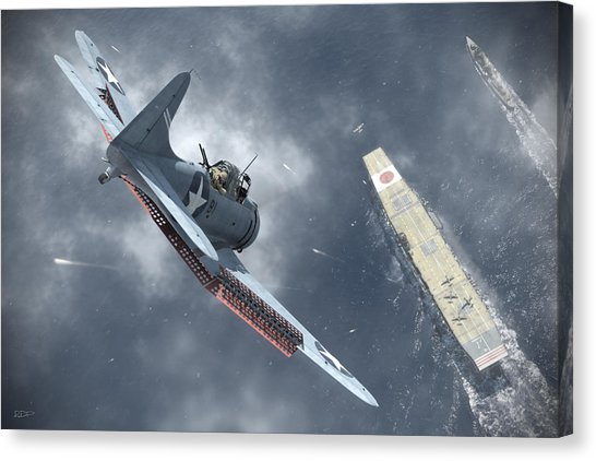 546x422 Battle Of Midway Canvas Prints Fine Art America - Battle Of Midway Painting