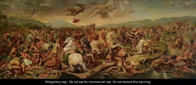640x279 The Battle Of The Milvian Bridge - Battle Of Milvian Bridge Painting