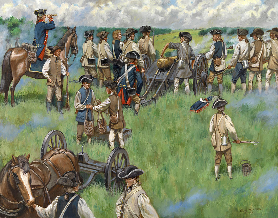 900x705 Comb's Hill - Battle Of Monmouth Painting