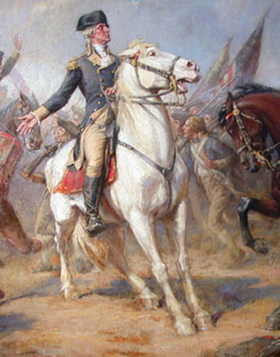 1100x1400 George Washington - Battle Of Monmouth Painting