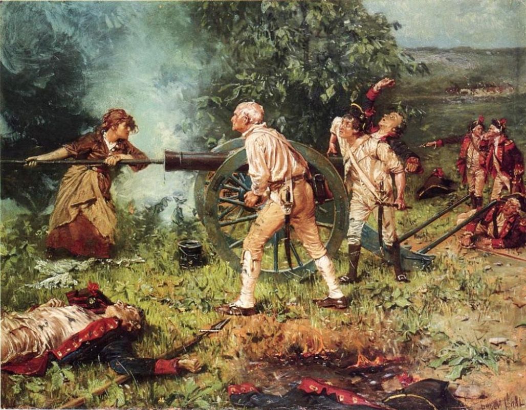 1028x802 Molly Pitcher - Battle Of Monmouth Painting