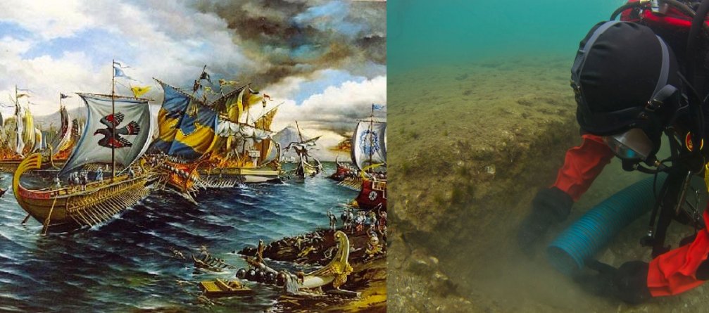 1007x445 Huge Greek 2,500 Year Old Naval Base Discovered In Piraeus, - Battle Of Salamis Painting