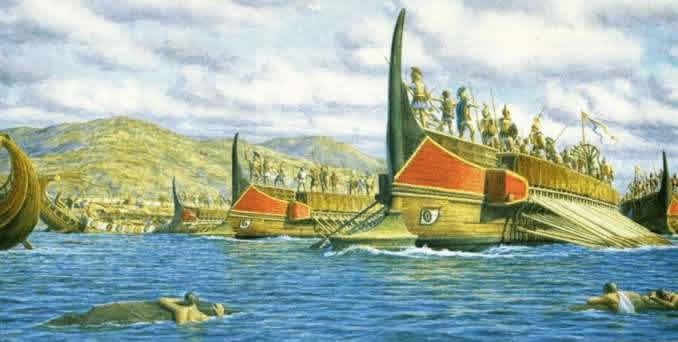 Battle Of Salamis Painting At PaintingValley.com | Explore Collection ...