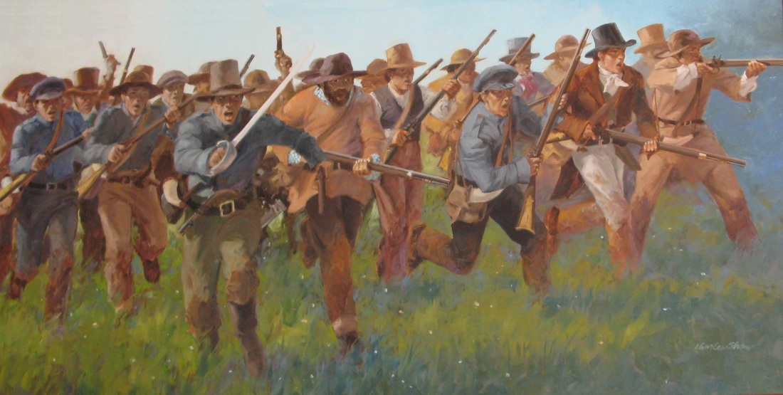 1100x555 Texas Revolution - Battle Of San Jacinto Painting