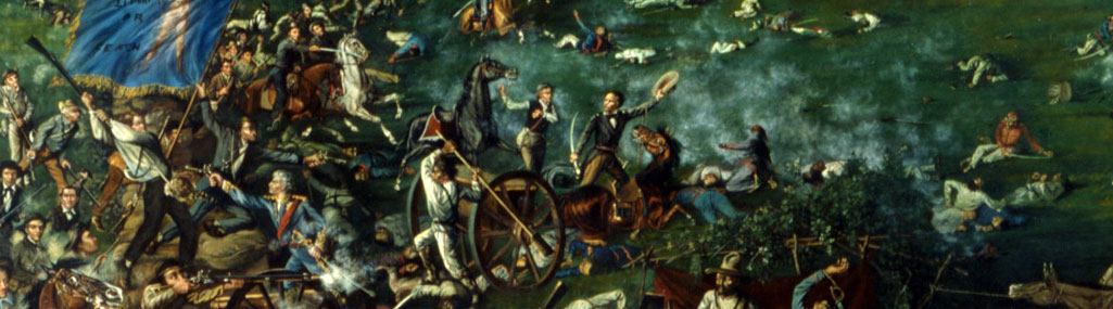 1025x285 Attend The San Jacinto Symposium On April 8th In La Porte, Texas - Battle Of San Jacinto Painting