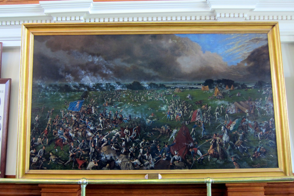 1024x683 Austin - Battle Of San Jacinto Painting