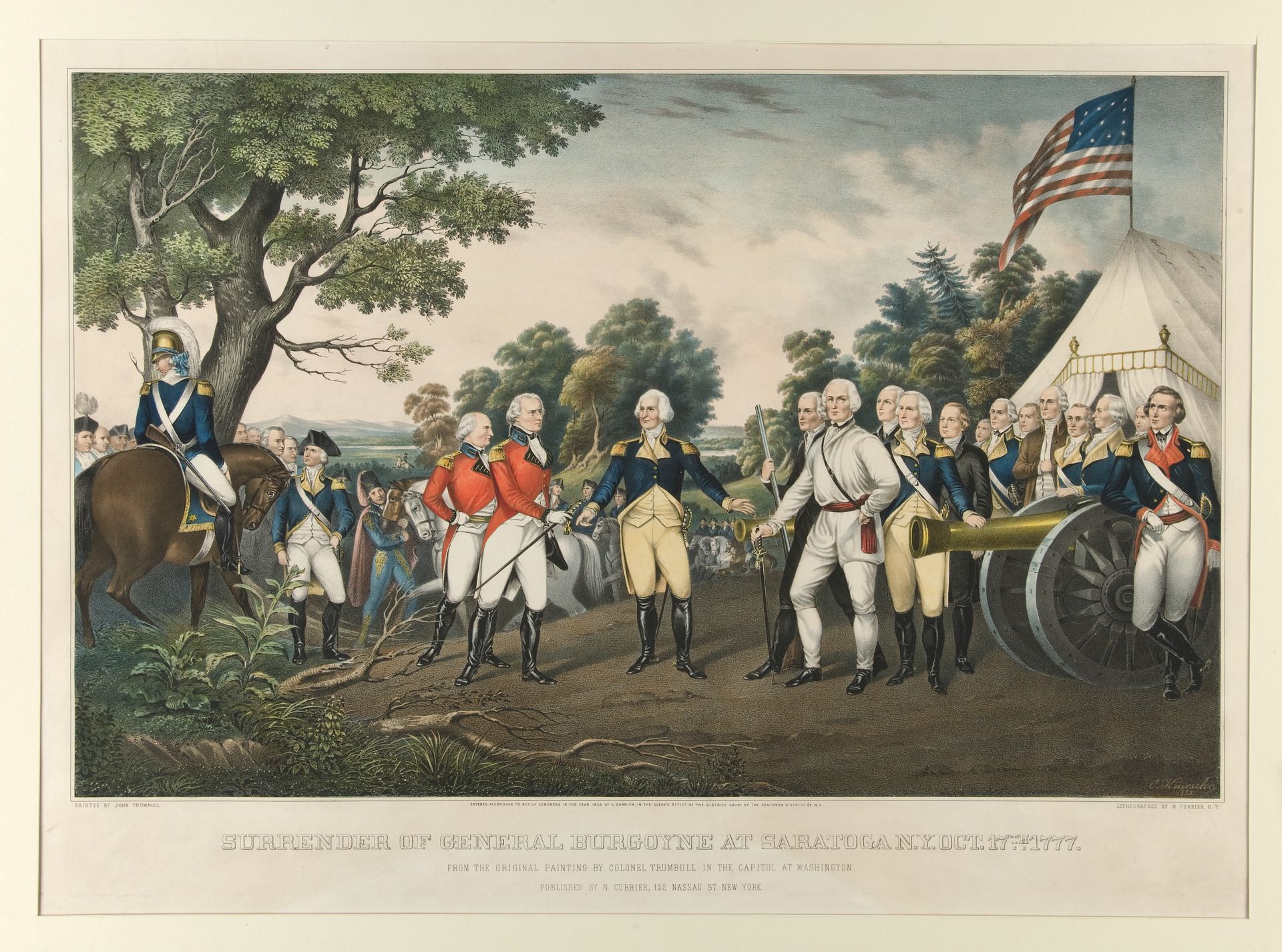Battle Of Saratoga Painting at Explore collection