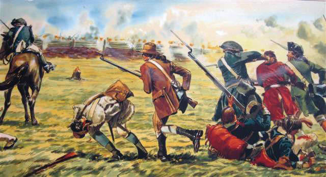 640x348 Battle Of Freeman's Farm - Battle Of Saratoga Painting
