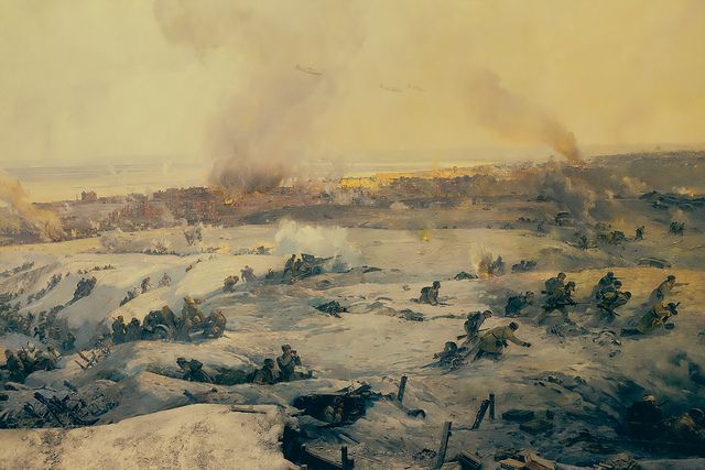 Battle Of Stalingrad Painting At Explore