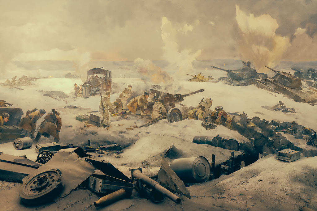 Battle Of Stalingrad Painting At Explore