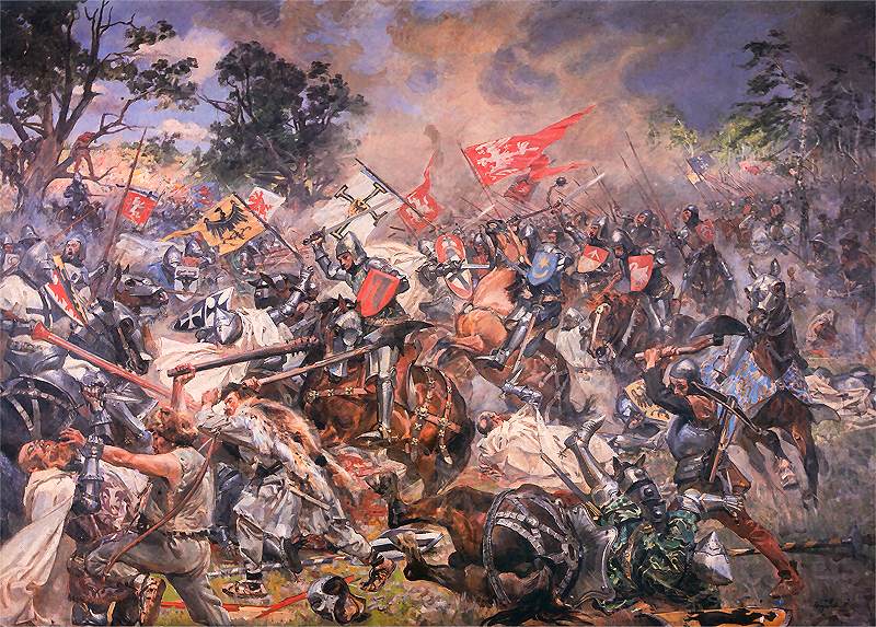 800x573 The Battle Of Grunwald 1410 - Battle Of Tannenberg Painting