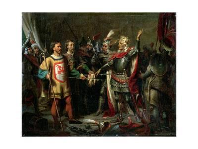 400x300 Wladyslaw Ii Jagiello (C.1351 1434) Before The Battle - Battle Of Tannenberg Painting