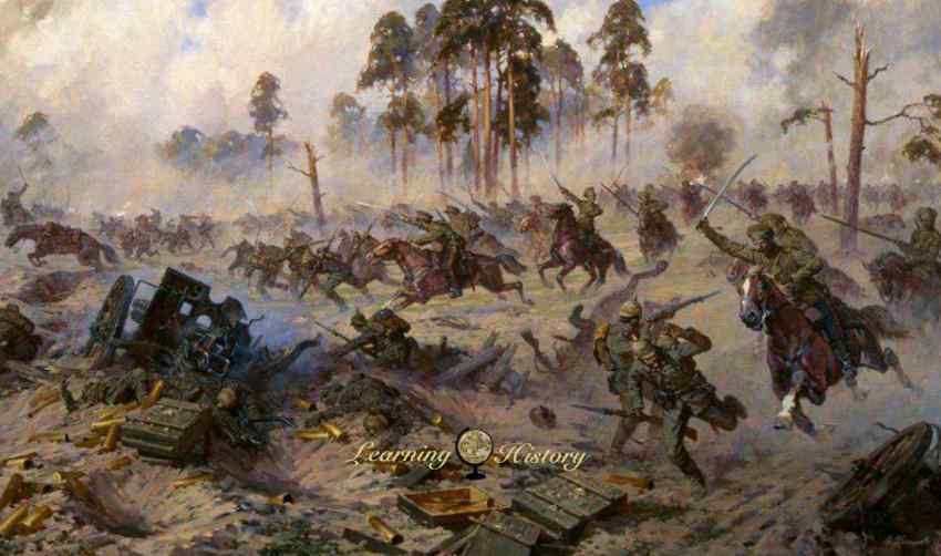 850x502 World War I The Battle Of Tannenberg, 1914 Destruction Of Russian - Battle Of Tannenberg Painting