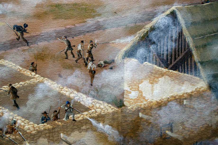 Battle Of The Alamo Painting At PaintingValley.com | Explore Collection ...