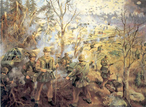 300x220 Herb Harris - Battle Of The Bulge Painting