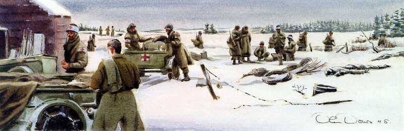800x261 Photo] Painting - Battle Of The Bulge Painting