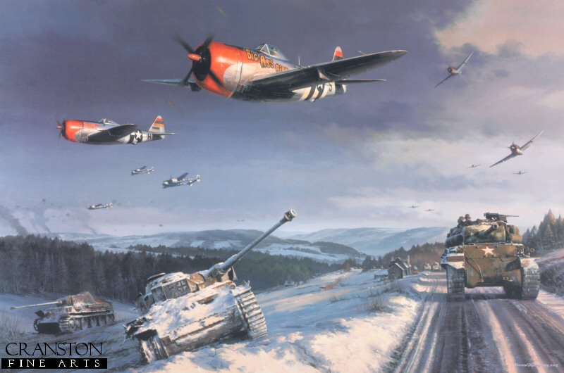 800x530 Aviation Art Prints And Original Paintings By Nicolas Trudgian - Battle Of The Bulge Painting