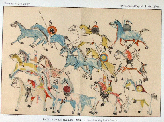 573x426 Little Bighorn Vi - Battle Of The Little Bighorn Painting