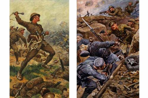 500x333 Second Lieutenant W. H. G. Jessup, Duke Of History Wars - Battle Of The Somme Painting