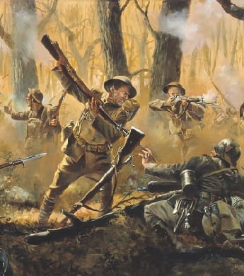 345x390 World War One Battle Facts - Battle Of The Somme Painting