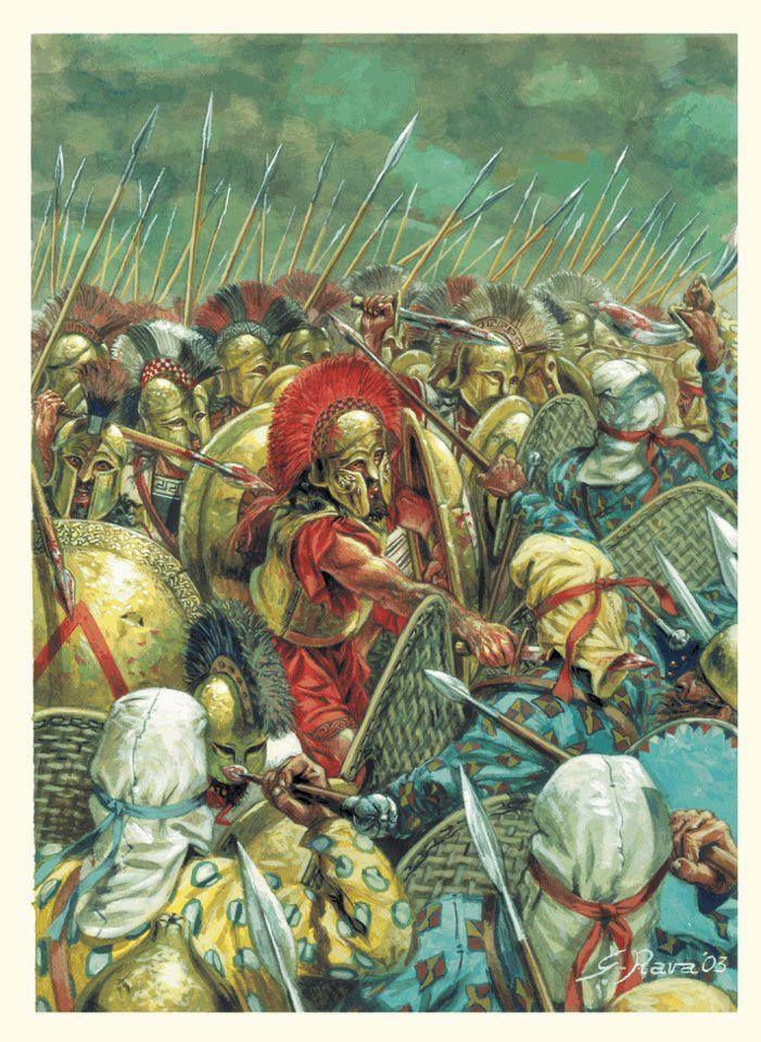 Battle Of Thermopylae Painting at PaintingValley.com | Explore ...