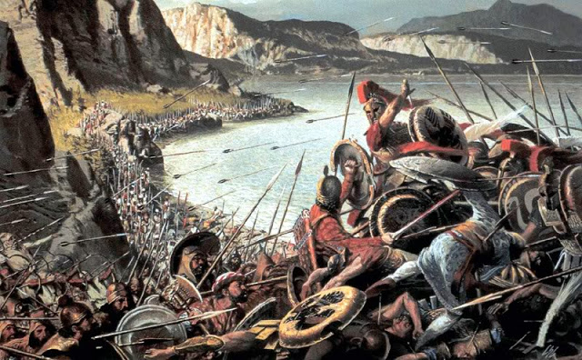 640x396 300 Spartans On Thursdays - Battle Of Thermopylae Painting