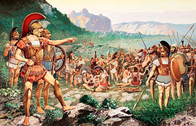 640x411 300 Spartans On Thursdays - Battle Of Thermopylae Painting