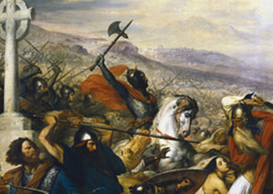 385x274 How Charles Martel Stopped The Islamization Of Europe - Battle Of Tours Painting