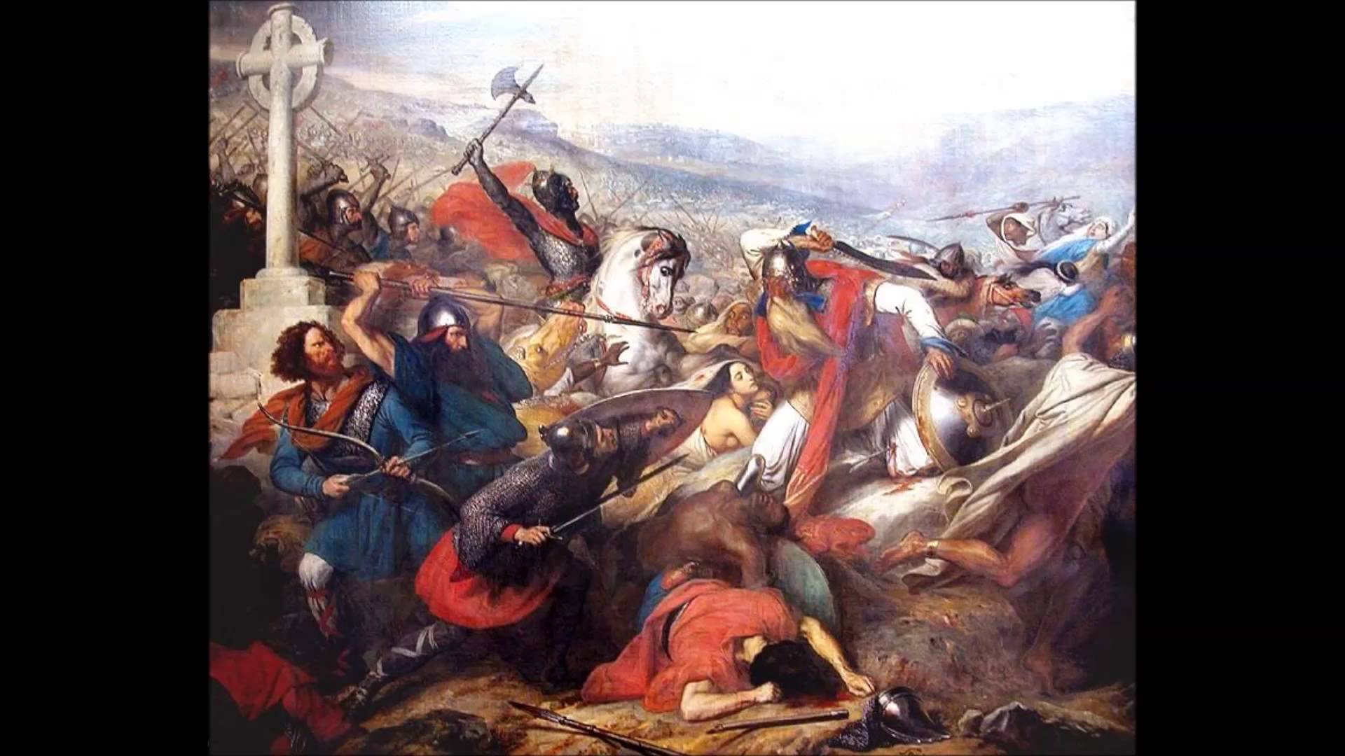 1920x1080 The Battle Of Tours - Battle Of Tours Painting