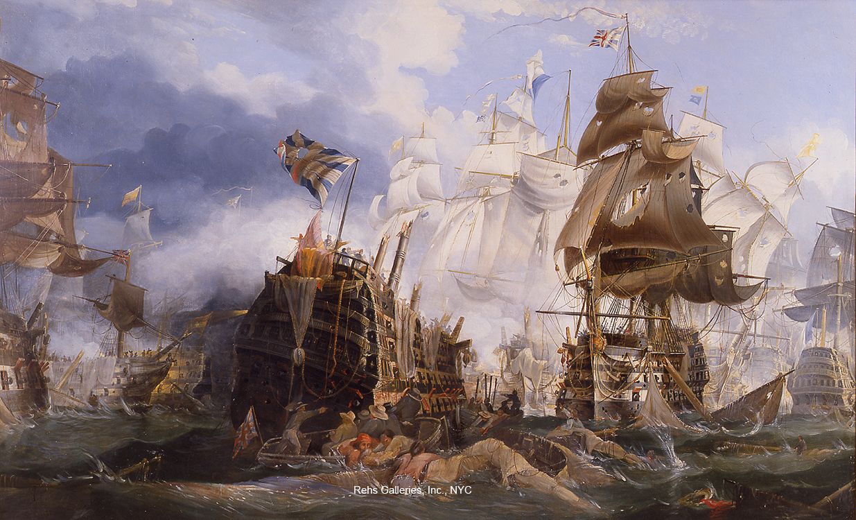 Trafalgar battle. Нельсон Трафальгарская битва. Трафальгарская битва 1805. Трафальгарское сражение 1805 корабли. Уильям Тернер Трафальгарская битва.