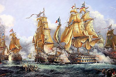 400x266 Stunning 1805 - Battle Of Trafalgar Painting