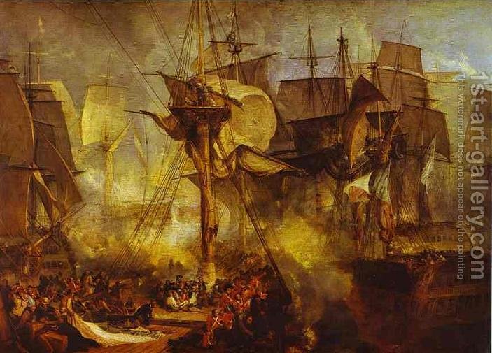 703x505 The Battle Of Trafalgar Turner Reproduction 1st Art Gallery - Battle Of Trafalgar Painting