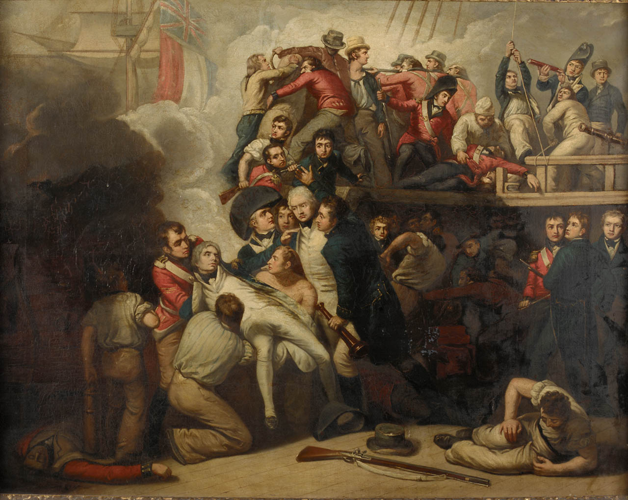 1280x1020 The Death Of Nelson - Battle Of Trafalgar Painting