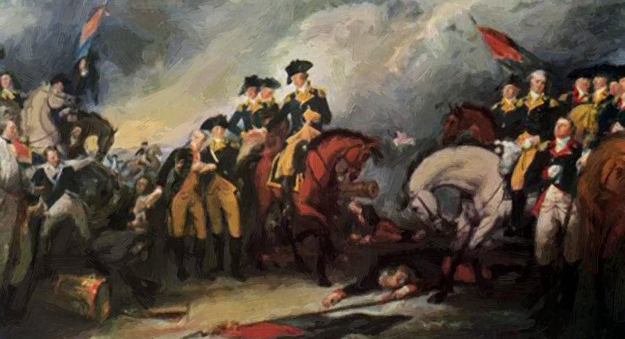 900x488 The Surrender Of The Hessian Troops At The Battle Of Trenton 1786 - Battle Of Trenton Painting