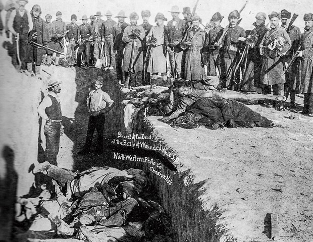 620x480 The Wounded Knee Massacre Liberty And Justice For All - Battle Of Wounded Knee Painting