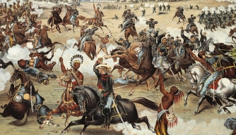 334x192 Wounded Knee - Battle Of Wounded Knee Painting