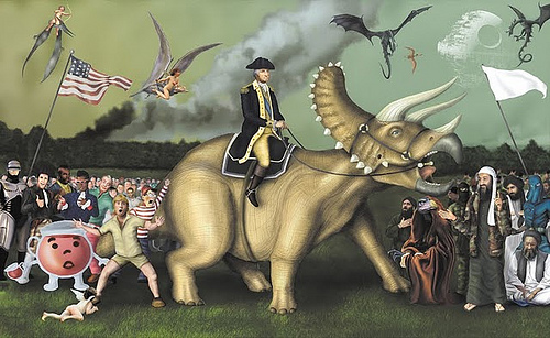 500x307 Kool Aid Man - Battle Of Yorktown Painting