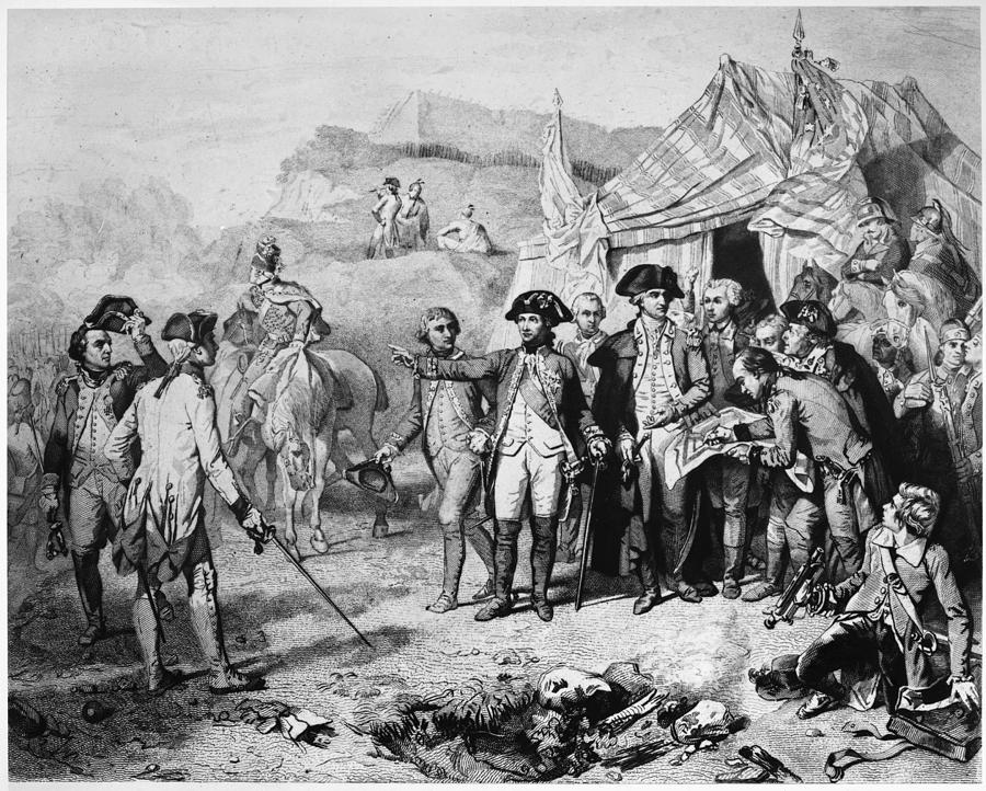 900x722 Siege Of Yorktown, 1781 Photograph By Granger - Battle Of Yorktown Painting