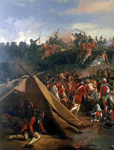 459x600 The Americans Storming The Redoubts On 14th October 1781 During - Battle Of Yorktown Painting