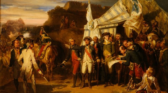 589x328 The Siege Of Yorktown September 28, Until October 19, 1781 - Battle Of Yorktown Painting