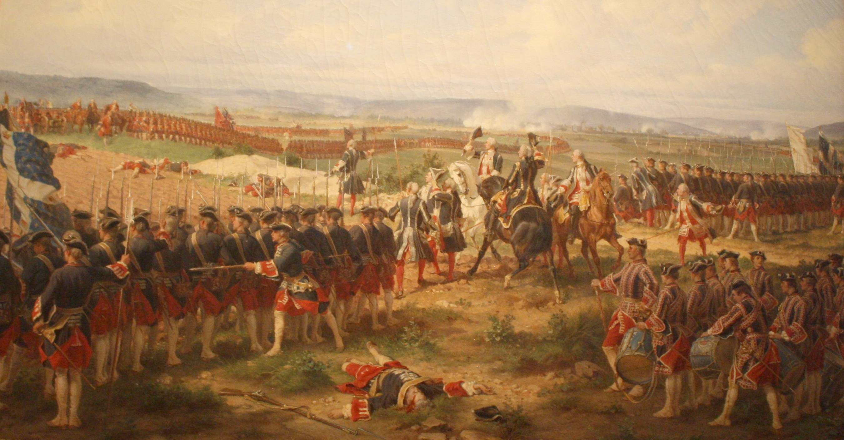 2701x1409 Fontenoy My Favourite Battle Painting Dressing The Lines - Battle Painting
