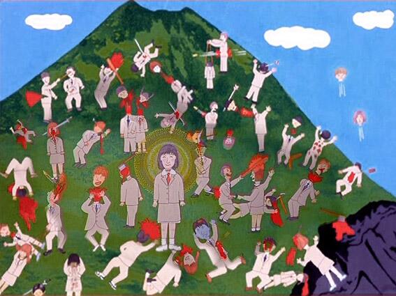 567x425 On Twitter Battle Royale Painting, Beat Takeshi - Battle Royale Painting