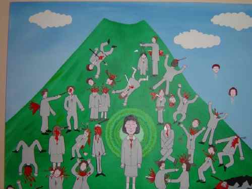 500x375 Takashi Kitano's Painting Used In Battle Royale Can Anyone Guide - Battle Royale Painting