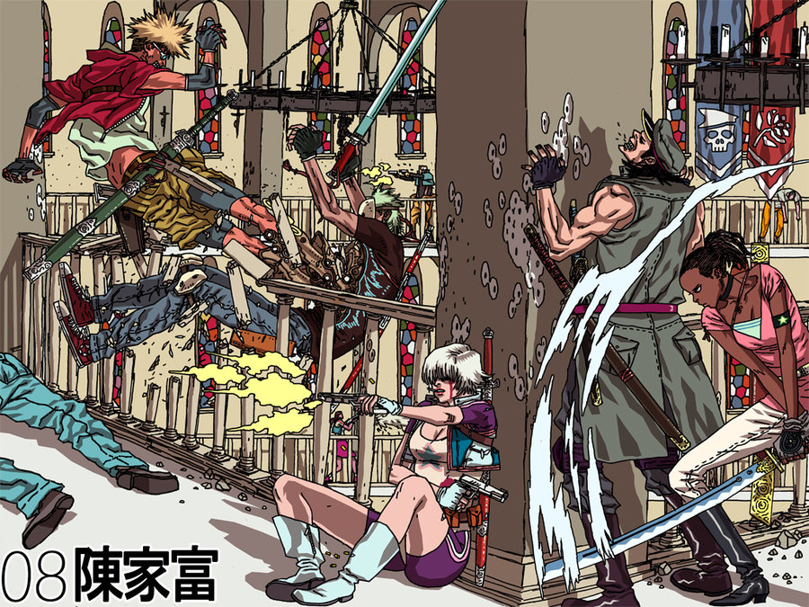 900x675 Battle Royale 08' By Afuchan - Battle Royale Painting